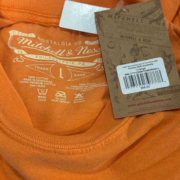 NWT! Mitchell & Ness Florida A&M FAMU Rattlers Homecoming Arch LS - Size L - Picture 8 of 8